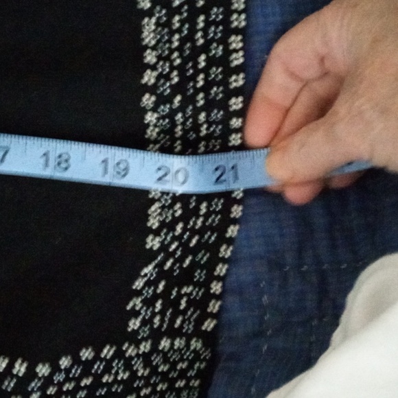 Med black top with faux sweater with hook/eye, beaded, flawless, versattile.. - Picture 8 of 8